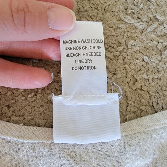 Studio C Shirt Classic Collection Button Down linen blend Plus 18/20 women's - Picture 7 of 7